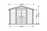 Abri de jardin MINI (28 mm), 3x2 m, 6 m² specification 2