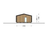 Chalet en bois habitable ANGELA S (Isolé, 44 mm + bardage), 45 m² specification 6