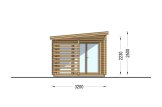 Abri de jardin en bois EVA (34 mm), 6x3 m, 8 m² specification 3