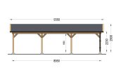 Carport en bois CLASSIC TRIO, 5.95x8.95 m specification 5