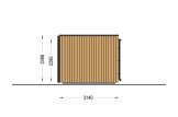 Abri de jardin en bois AMARA avec atelier (Isolé, 34 mm + bardage), 6x3 m, 15 m² specification 5