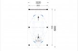 Carport en bois LUNA, 3.2x6 m, avec mur latéral specification 1