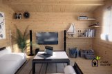 Abri de jardin SHANON (66 mm), 16 m² + 6 m² terrasse customer 2