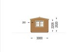 Abri de jardin en bois OAK S (66 mm), 6x3 m, 18 m² specification 3
