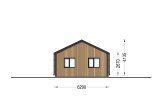Chalet en bois NICOLE S (Isolé, 66 mm + bardage), 66 m² specification 5