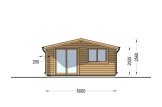 Abri de jardin en bois WISSOUS (44 mm), 5x3 m, 15 m² specification 2