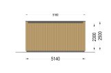 B-Ware: Bureau de jardin PREMIUM S (34 mm + bardage), 5x3 m, 15 m² specification 4
