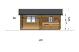 Abri de jardin en bois avec terrasse OLIVIA S (34+34 mm), 6x6 m, 27 m² + 8 m² terrasse specification 3