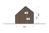Maison préfabriquée en bois SELIA PV (Isolé RE2020, 44 mm + bardage), 44 m² specification 5