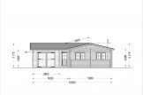 Chalet en bois habitable BERTA (Isolé RE2020, 44+44 mm), 72 m² avec terrasse + 20 m² garage specification 2