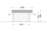 Abri de jardin en bois MARTA S (Isolé, 44+44 mm), 5x4 m, 20 m² specification 3