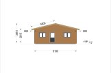Chalet en bois ALICE S (44 mm + bardage), 63 m² specification 3