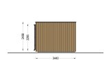 Abri de jardin en bois LAYLA (Isolé, 34 mm + bardage), 6x3 m, 15 m² specification 3