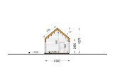 Chalet en bois habitable ADALINE (Isolé, 34 mm + bardage), 50 m² specification 6