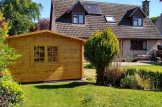 Carport en bois 4x5 m avec abri (44 mm), 4x2.5 m customer 2