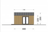 Abri de jardin en bois PIA (ossature en bois), 5.2 x 4.9 m, 18 m² specification 3