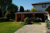 Carport en bois 4x5 m avec abri (44 mm), 4x2.5 m customer 3