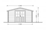 Abri de jardin RENNES (34 mm), 4x3 m, 12 m² specification 2