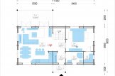 Chalet en bois VERA (44+44 mm), 132 m² + 13.5 m² terrasse specification 1
