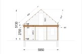 Chalet en bois LIVINGTON S (Isolé, 44+44 mm), 50 m² specification 7