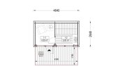 Sauna d'extérieur SERENE (34 mm + bardage), 4.5x2.5 m, 5 m² specification 1