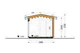 Abri de jardin en bois ARTUR PLUS (Isolé, 34 mm + bardage), 6x3 m, 15 m² specification 6