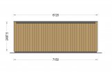 Studio de jardin PREMIUM (34 mm + bardage), 7x4 m, 28 m² specification 4
