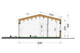 Chalet en bois habitable ANGELA (Isolé, 44 mm + bardage), 43 m² specification 6