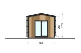 Abri de jardin en bois EMMY PLUS (Isolé RE2020, 34 mm + bardage), 6x3 m, 15 m² specification 3