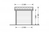 Abri de jardin NANO (28 mm), 2.5x2 m, 5 m² specification 3