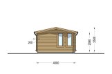 Abri de jardin en bois DEVON (44 mm), 6x4 m, 24 m² specification 3