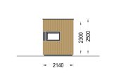 Bureau de jardin PREMIUM L (34 mm + bardage), 3x2 m, 6 m² specification 5