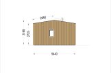 Chalet en bois habitable NICOLE S (Isolé, 44 mm + bardage), 68 m² specification 5