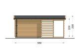 Abri de jardin en bois EVA (34 mm), 6x3 m, 8 m² specification 4