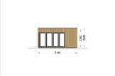 Studio de jardin PREMIUM (34 mm + bardage), 6x5 m, 30 m² specification 3