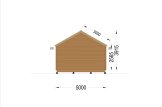 Abri de jardin en bois WISSOUS S (34 mm), 25 m² specification 4