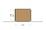 Abri de jardin en bois AMARA (Isolé, 34 mm + bardage), 5x3 m, 13 m² specification 5
