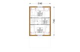 Chalet en bois en kit ALINA (Isolé, 34 mm + bardage), 46 m² specification 2