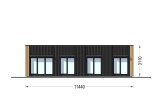 Chalet en bois habitable BELLA 2 RV (Isolé RE2020, 44 mm + bardage), 60 m² specification 2