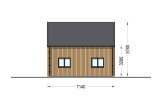 Chalet en bois en kit ALINA (Isolé, 34 mm + bardage), 46 m² specification 6