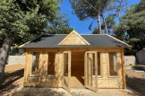 Abri de jardin en bois CLOCKHOUSE (Isolé, 44+44 mm), 5.5x4 m, 22 m² customer 3