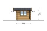 Abri de jardin en bois DREUX (44 mm), 4x3 m, 12 m² specification 5