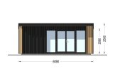 Abri de jardin en bois EVELIN PLUS (34 mm + bardage), 6x3 m, 15 m² specification 2