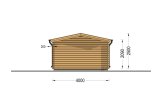 Garage en bois CLASSIC (34 mm), 4x7.5 m, 30 m² specification 4