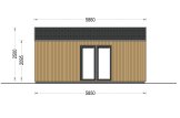 Abri de jardin en bois PIA S (34 mm + bardage), 5x5 m, 25 m² specification 5