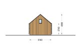 Chalet en bois en kit MILANA (Isolé, 34 mm + bardage), 41 m² specification 5