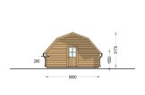 Garage en bois BARN (44 mm), 5x6 m, 30 m² specification 4