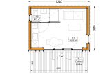 Abri de jardin en bois TONIA PLUS (Isolé RE2020, 34 mm + bardage), 5x3 m, 15 m² specification 1