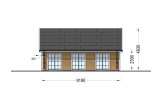 Chalet en bois en kit ARIELLE (Isolé, 34 mm + bardage), 41 m² specification 6