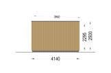 Studio de jardin PREMIUM (Isolé, 34 mm + bardage), 7x4 m, 28 m² specification 5